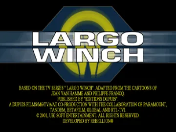 Largo Winch - Commando SAR (US) screen shot title